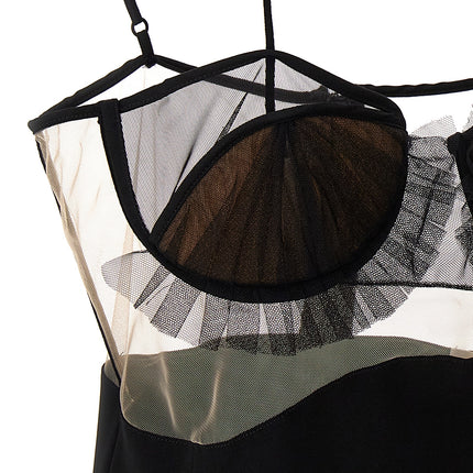Nensi Dojaka Black Viscose Short Dress
