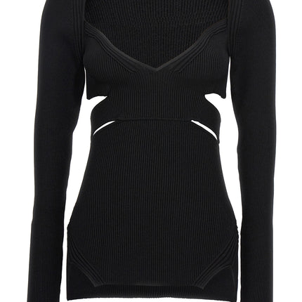 Nensi Dojaka Black Viscose Cardigan