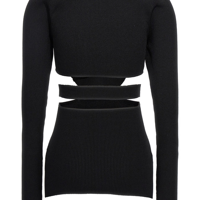 Nensi Dojaka Black Viscose Cardigan