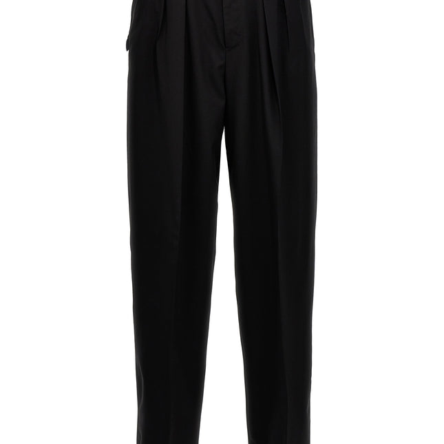 PT Torino Black Virgin Wool Dress Pants