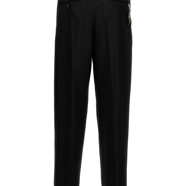 PT Torino Black Virgin Wool Dress Pants