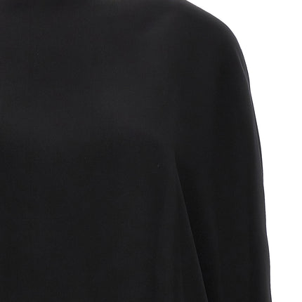 DI.LA3 PARI' Black Silk Blouse