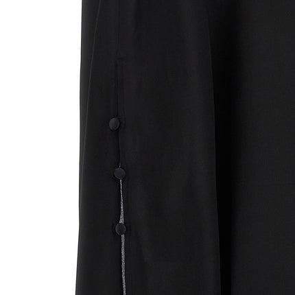 DI.LA3 PARI' Black Silk Blouse