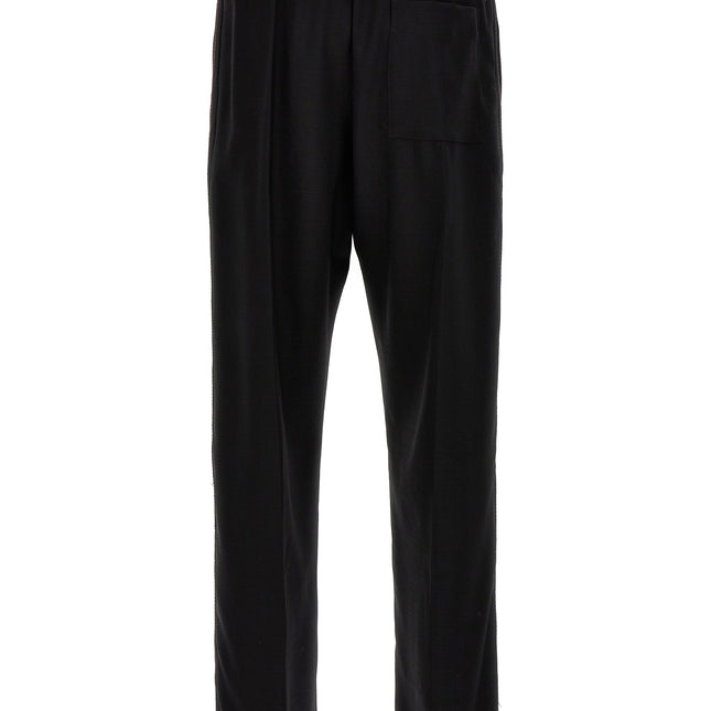 WALES BONNER Bicolor Wool Casual Pants