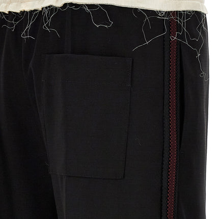 WALES BONNER Bicolor Wool Casual Pants
