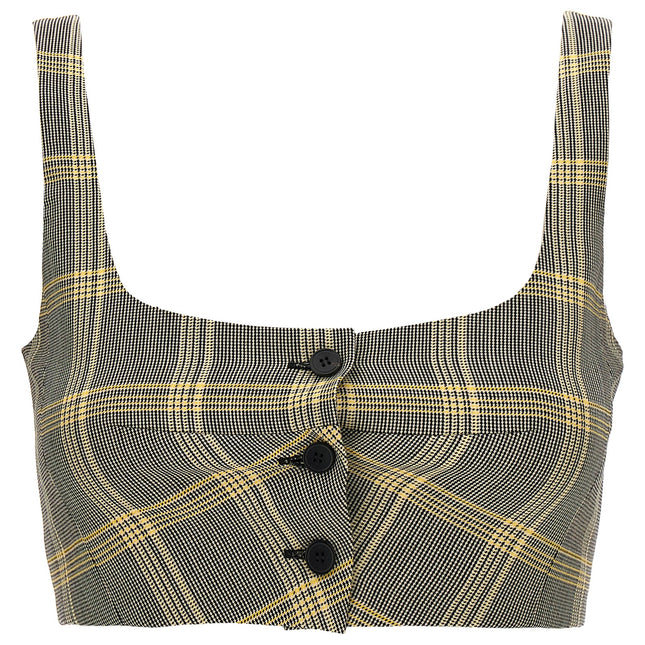 Marni Multicolor Virgin Wool Sleeveles T-Shirt