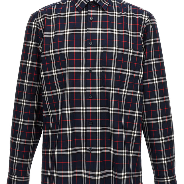 Burberry Blue Cotton Blouse