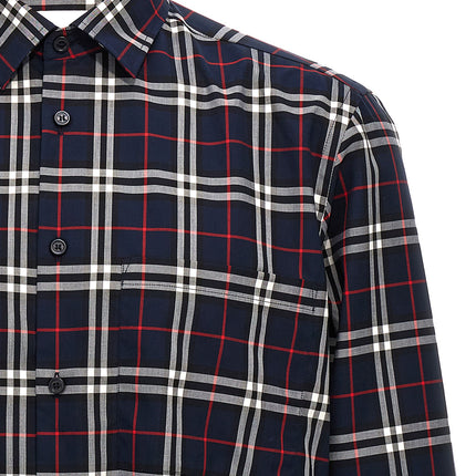 Burberry Blue Cotton Blouse