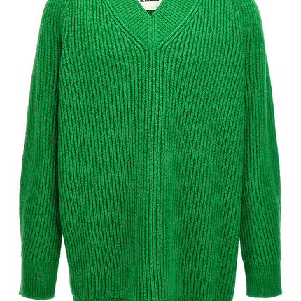 Jil Sander Bicolor Cotton Cardigan