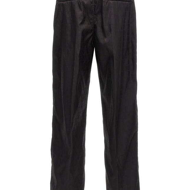 Valentino Garavani Black Polyamide Casual Pants