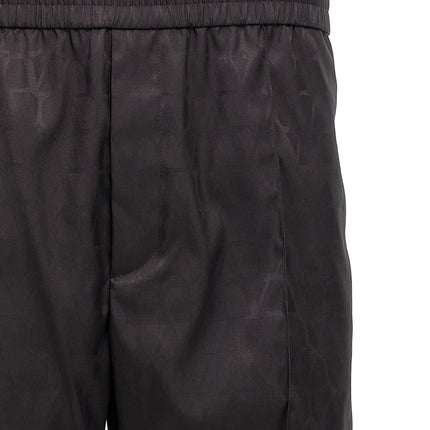 Valentino Garavani Black Polyamide Casual Pants