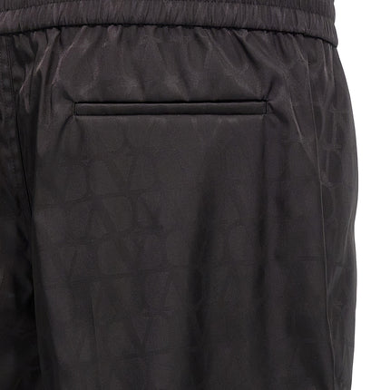 Valentino Garavani Black Polyamide Casual Pants