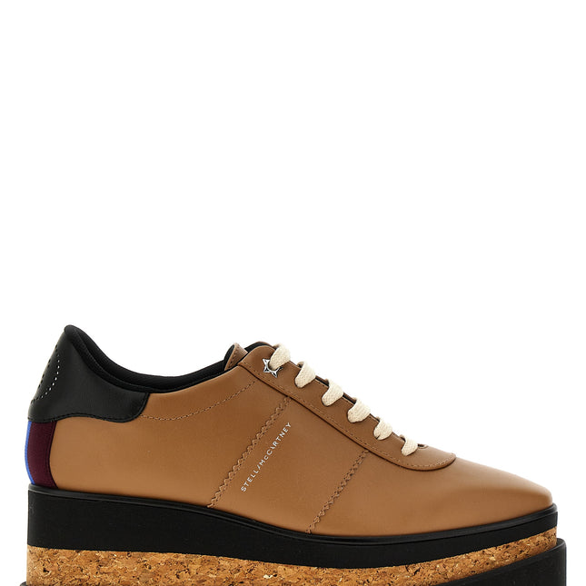 Stella McCartney Brown Polyester Wedge Sandals