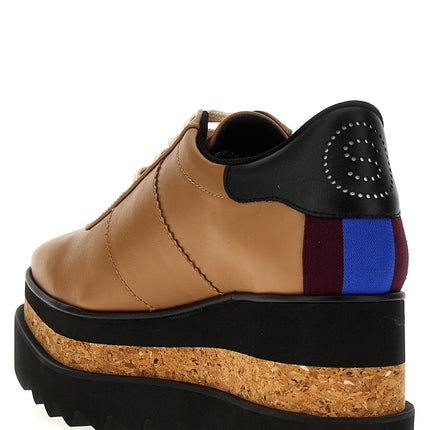 Stella McCartney Brown Polyester Wedge Sandals