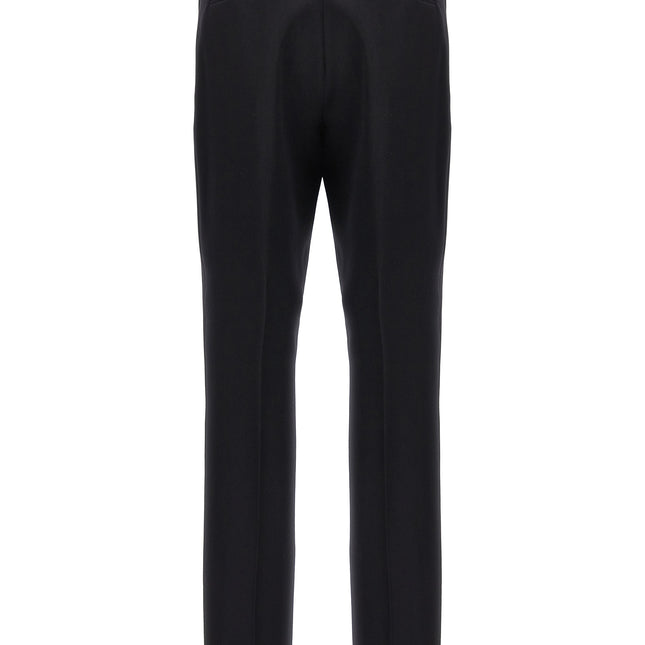 The Attico Black Virgin Wool Dress Pants