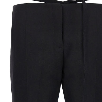 The Attico Black Virgin Wool Dress Pants