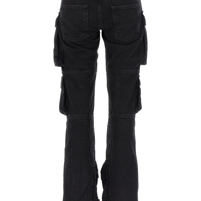 The Attico Black Cotton Cargo Pants
