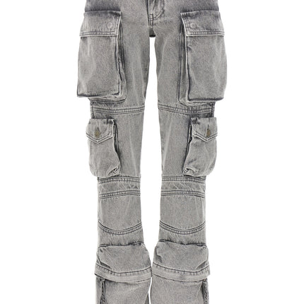 The Attico Gray Cotton Cargo Pants