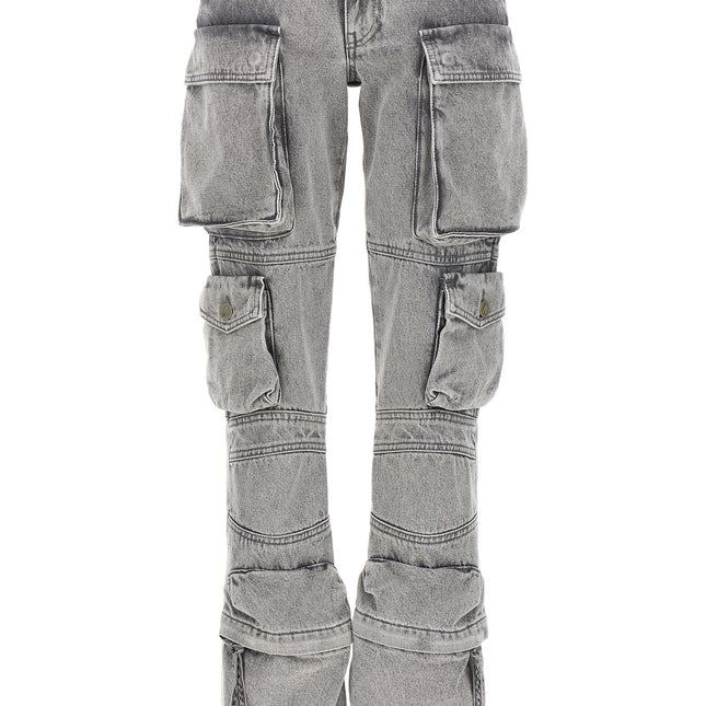 The Attico Gray Cotton Cargo Pants