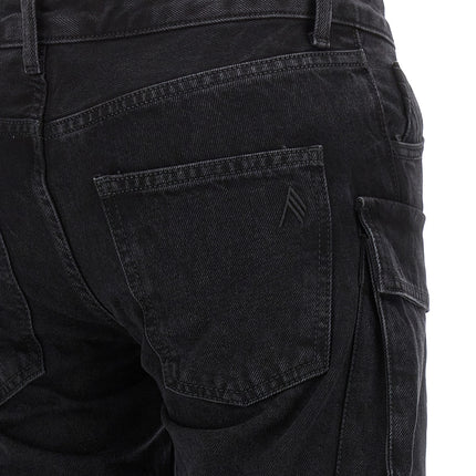 The Attico Black Cotton Cargo Pants