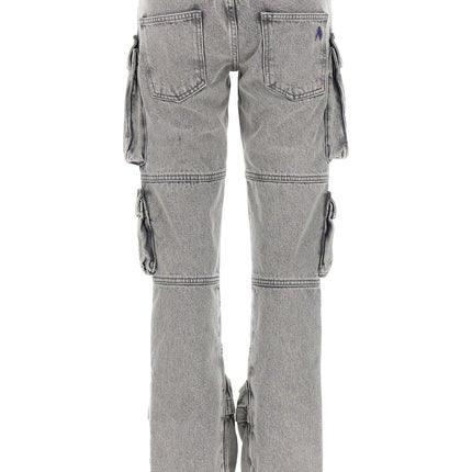 The Attico Gray Cotton Cargo Pants