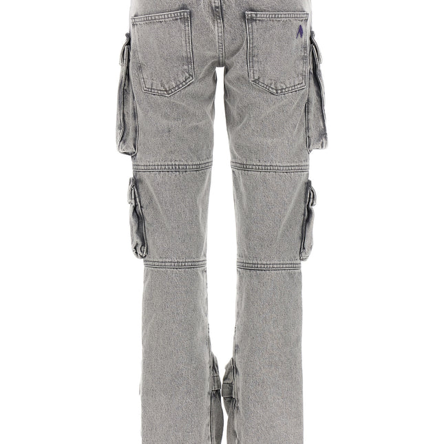 The Attico Gray Cotton Cargo Pants