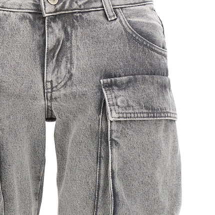 The Attico Gray Cotton Cargo Pants