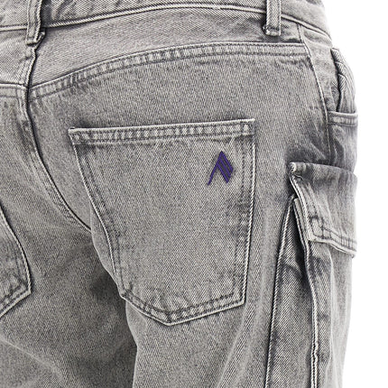The Attico Gray Cotton Cargo Pants