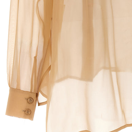 Alberta Ferretti Beige Silk Blouse