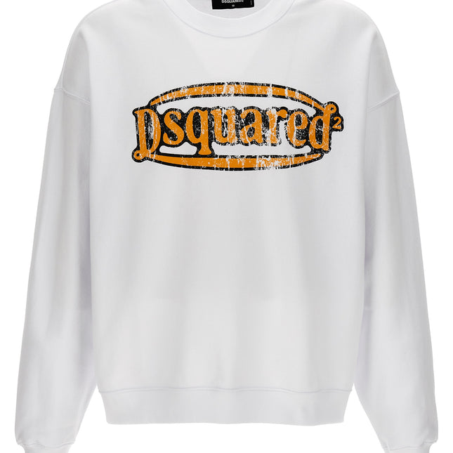 Dsquared² White Cotton Sweatshirt