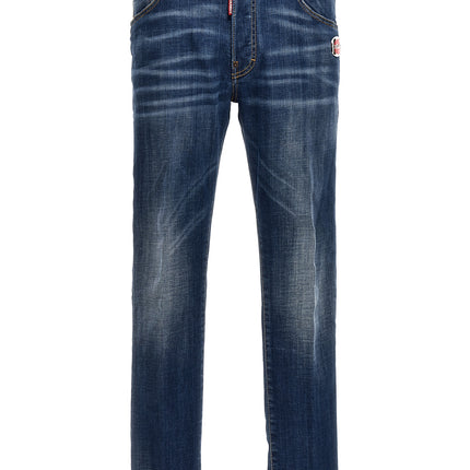 Dsquared² Blue Cotton Relaxed Fit Jeans