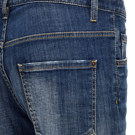 Dsquared² Blue Cotton Relaxed Fit Jeans