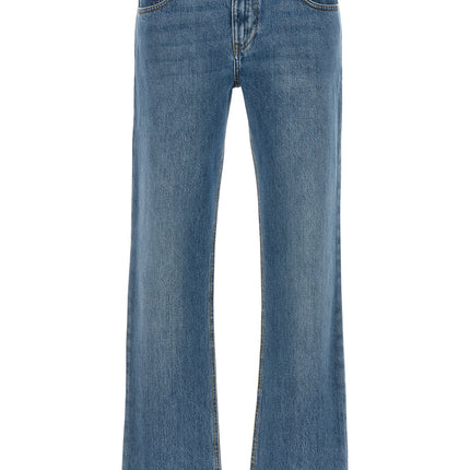 Stella McCartney Blue Cotton Cropped Jeans