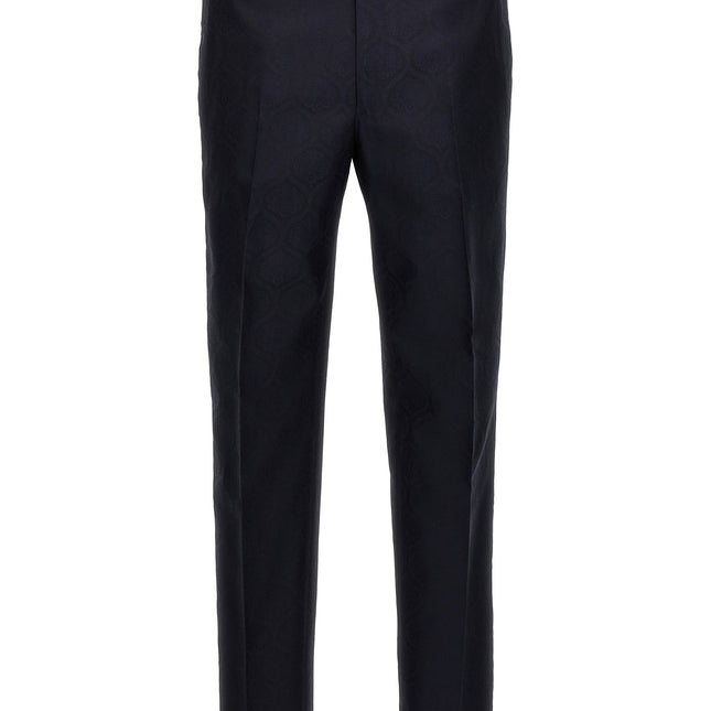 Etro Blue Cotton Dress Pants