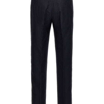 Etro Blue Cotton Dress Pants
