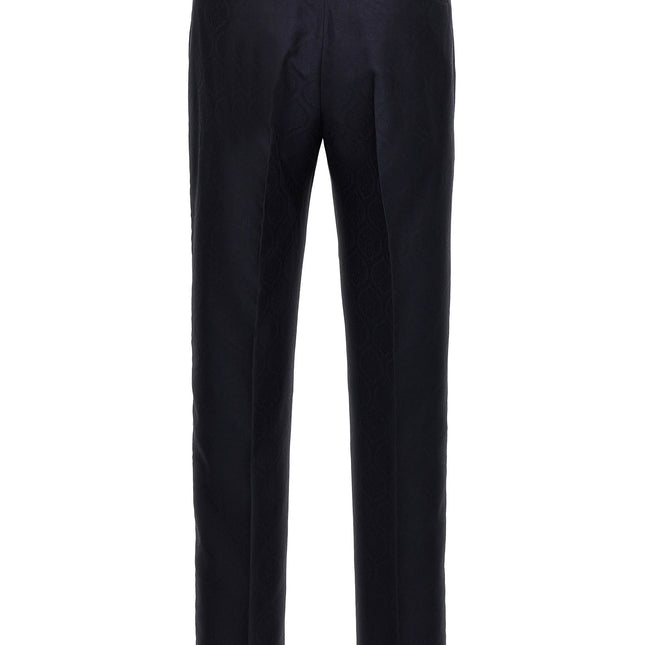 Etro Blue Cotton Dress Pants