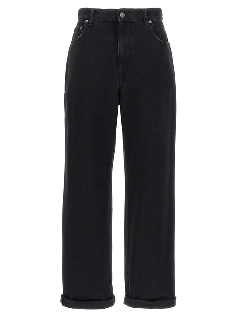 Golden Goose Black Cotton Relaxed Fit Jeans
