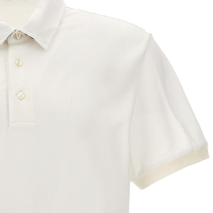 Etro White Cotton Polo Shirt