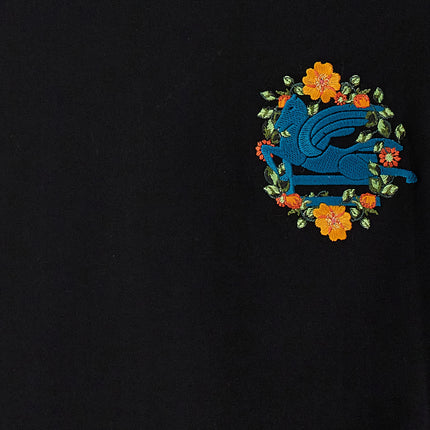 Etro Black Cotton T-Shirt
