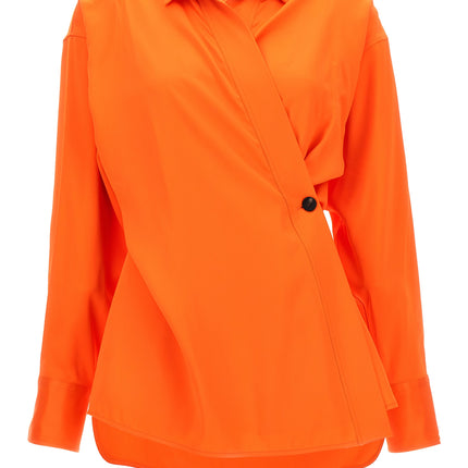 Ferragamo Orange Viscose Blouse