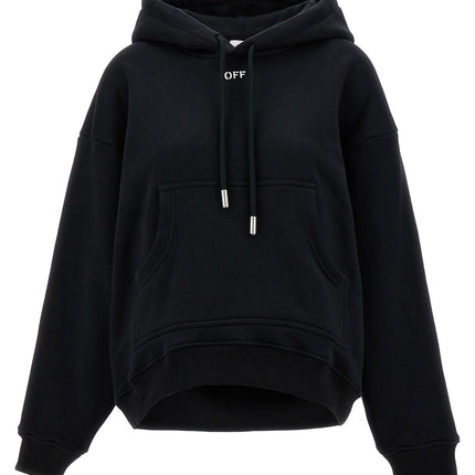 Off-White Black Cotton Hoodie