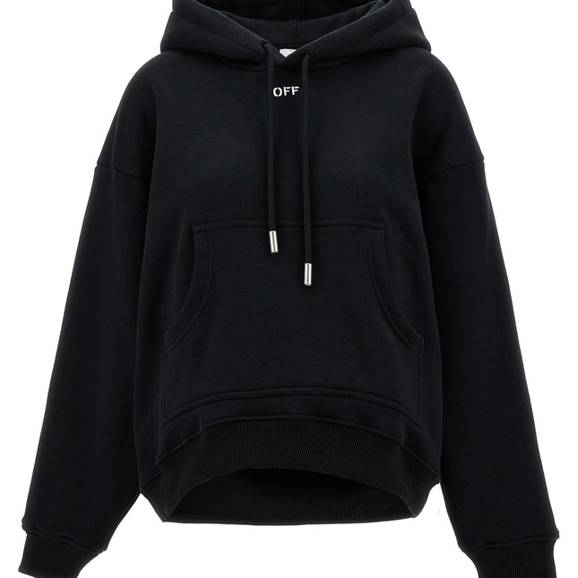 Off-White Black Cotton Hoodie