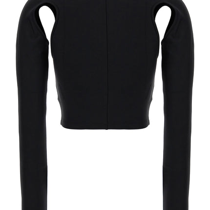 Off-White Black Polyamide Long Sleeve T-Shirt