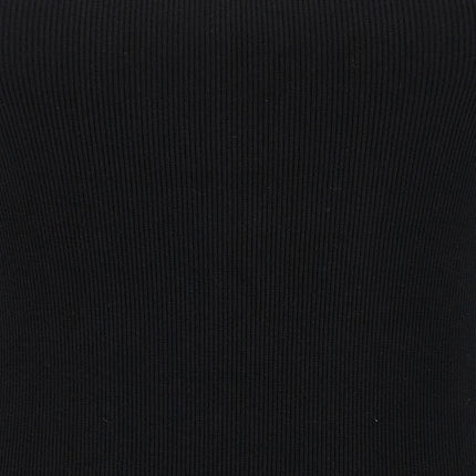 Off-White Black Cotton Short Dress