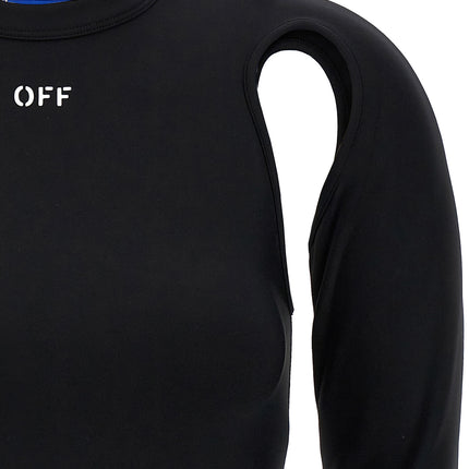Off-White Black Polyamide Long Sleeve T-Shirt