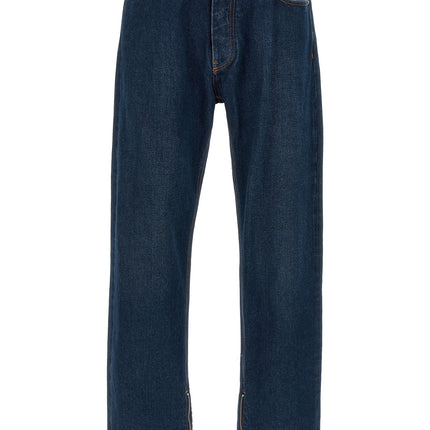 Off-White Blue Cotton Jeans Denim