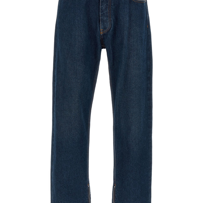 Off-White Blue Cotton Jeans Denim