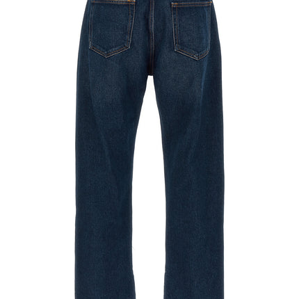 Off-White Blue Cotton Jeans Denim