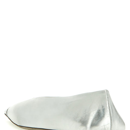 Marsell Silver Calfskin Ballet Flats