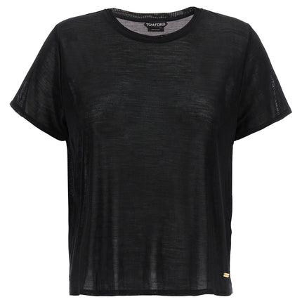 Tom Ford Black Silk T-Shirt